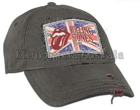Rolling Stones Distressed Patch Cap