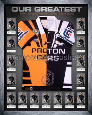 Wests Tigers Greatest Signed Jersey