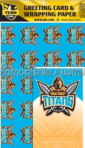 Gold Coast Titans Card and Wrap Pack