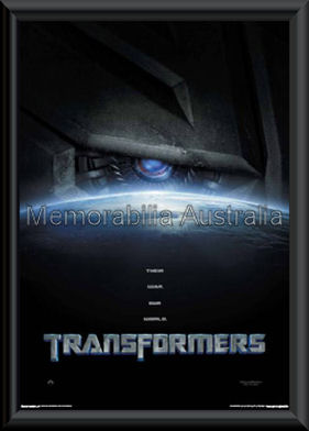 Transformers Movie Poster Framed
