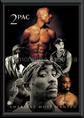 Tupac 3D Lenticular Framed