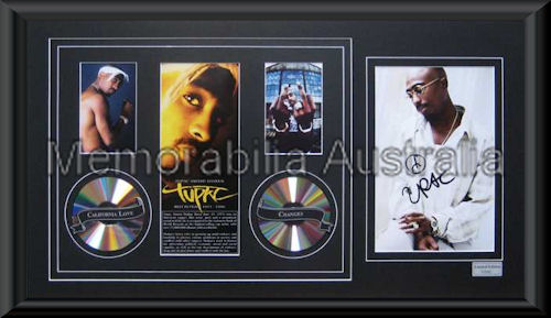 Tupac LE Montage Mat Framed