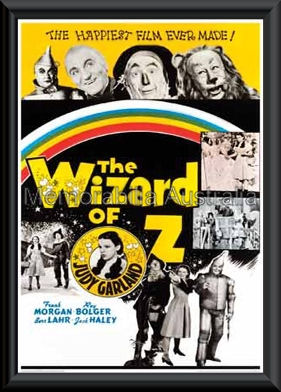 Wizard Of Oz Poster Framed