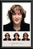 John Lennon Trio Framed poster