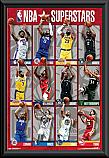 NBA Superstars 2021 poster Framed