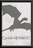 Game of Thrones Dragon Shadow Poster Framed