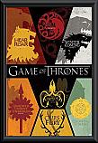 Game of Thrones Sigils Poster Framed 