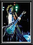 Jimmy Page Los Angeles 1972 Framed Poster