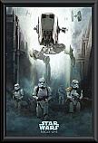 Star Wars Rogue One Stormtrooper Patrol Poster Framed