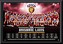 Brisbane Lions 2016 Team Poster Framed 