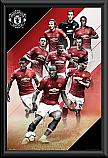 Manchester United Squad 2017/18 Poster Framed