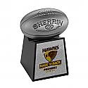 2014 Hawthorn Hawks Replica Pewter AFL Sherrin Football