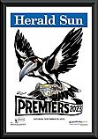 Collingwood Magpies 2024 framed Mark Knight Premiership poster 