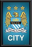 Manchester City Club Logo Poster Framed