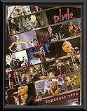 Pink Funhouse Tour Metallic Print Framed
