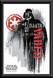 Star Wars Rogue One Darth Vader Grunge Poster Framed