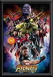 Avengers Infinity War Space Poster Framed 