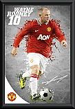 Wayne Rooney Manchester United Framed Poster