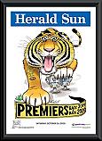 Richmond Tigers 2020 Premiership Framed Mark Knight poster