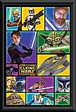 Star Wars Clone Wars Collage Poster Framed