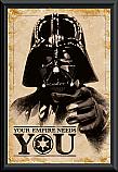 Star Wars Classic Your Empire Needs You Poster Framed