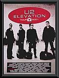 U2 Elevation Tour 2001 Framed Poster 