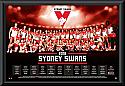 Sydney Swans 2016 Team Poster Framed