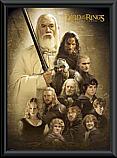 The Lord of the Rings The Two Towers Characters Framed Poster