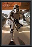 Star Wars The Force Awakens Stormtrooper Run Poster Framed