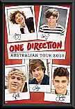 One Direction 2013 Australian Tour polaroids poster framed 