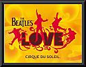 Beatles Love Cirque de Soleil Poster framed