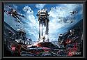 Star Wars Battlefront War Zone Poster Framed