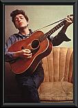 Bob Dylan Guitar Poster Framed 