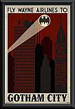 DC Comics - Gotham Travel Framed Poster 