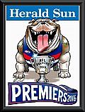 Western Bulldogs 2016 Premiership Framed Mark Knight poster