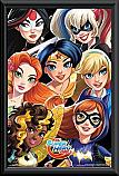 DC Comics - Super Hero Girls Faces Framed Poster