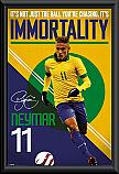 Neymar Immortality poster framed