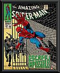 Marvel Comics Spiderman Escape Impossible poster framed