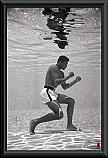 Muhammed Ali underwater poster framed