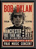 Bob Dylan Manchester concert Poster Framed 