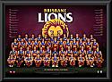 Brisbane Lions 2017 Team Poster Framed