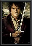 The Hobbit Bilbo Sword framed poster