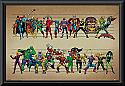 Marvel Comics line up poster framed
