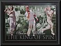 Shane Warne - The King of Spin Framed lithograph print with tribute plaque