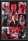 Avengers Endgame Profiles Poster Framed