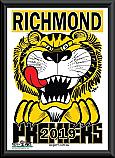 Richmond Tigers 2019 Premiership Framed WEG poster
