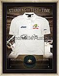 Ricky Ponting and Steve Waugh Standing the Test of Time signed Cricket Shirt