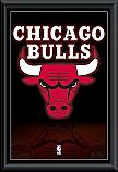 Chicago Bulls logo framed poster
