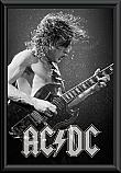 ACDC Angus Young Live Poster Framed