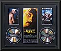 Tupac CD Montage framed